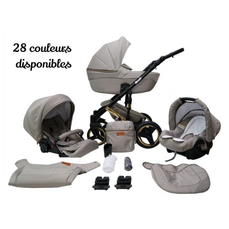 Poussette 4en1 Comodo Gold Ma Petite Couverture Perso