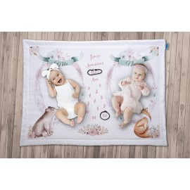 Tapis D Evolution Personnalise Pour Jumeaux Ma Petite Couverture Perso