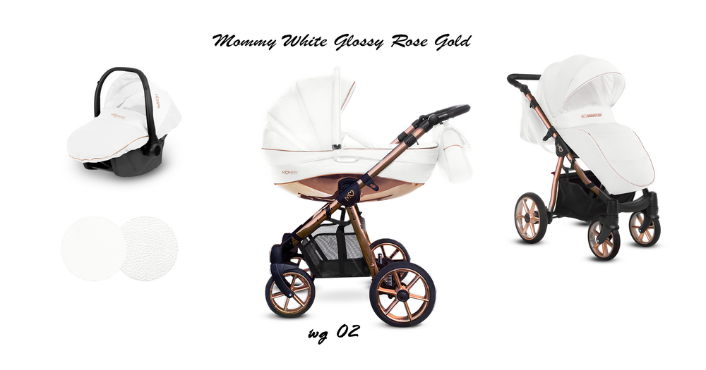 Poussette 3 en 1 Mommy - nacelle - coque Glossy Gold - Trippy - Cabriole  bébé