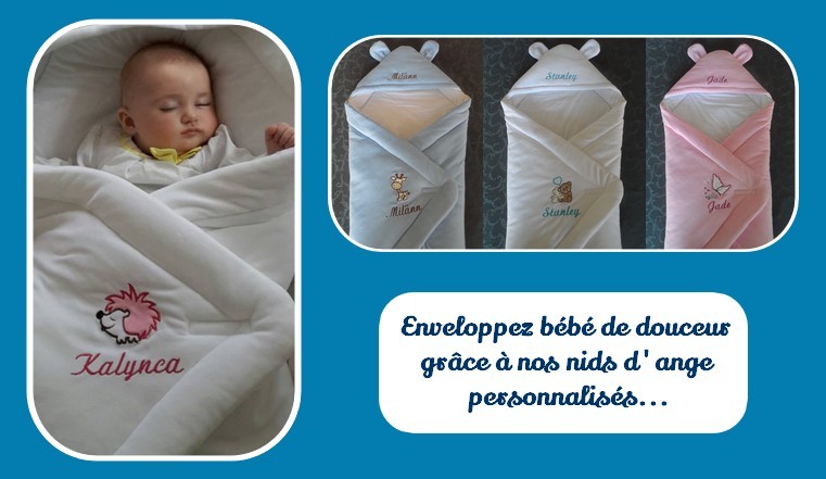 Plaid et couverture personnalisable pour enfant et bébé